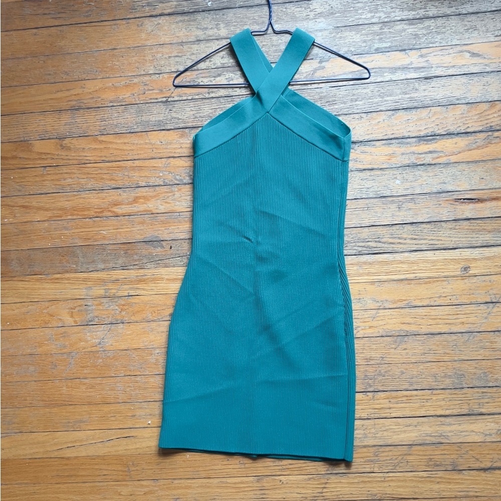 aritzia size M knit sculpt mini dress EMPRESS GREEN